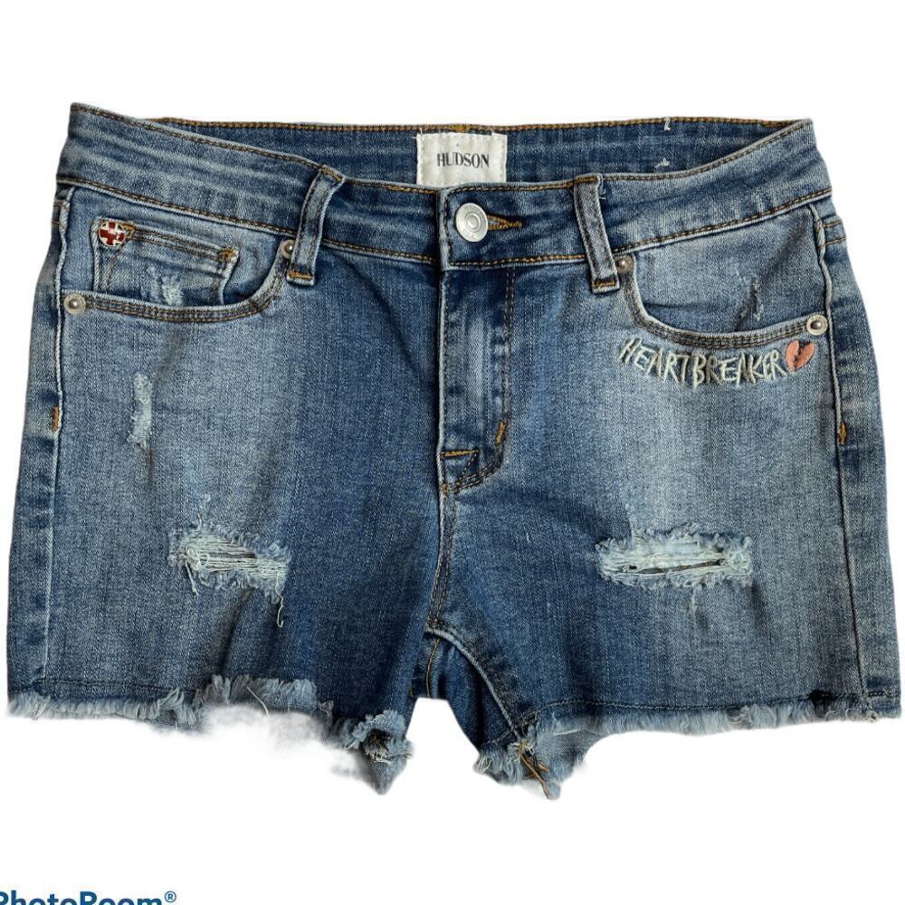 Hudson Denim Jean Heartbreaker Shorts Size 16